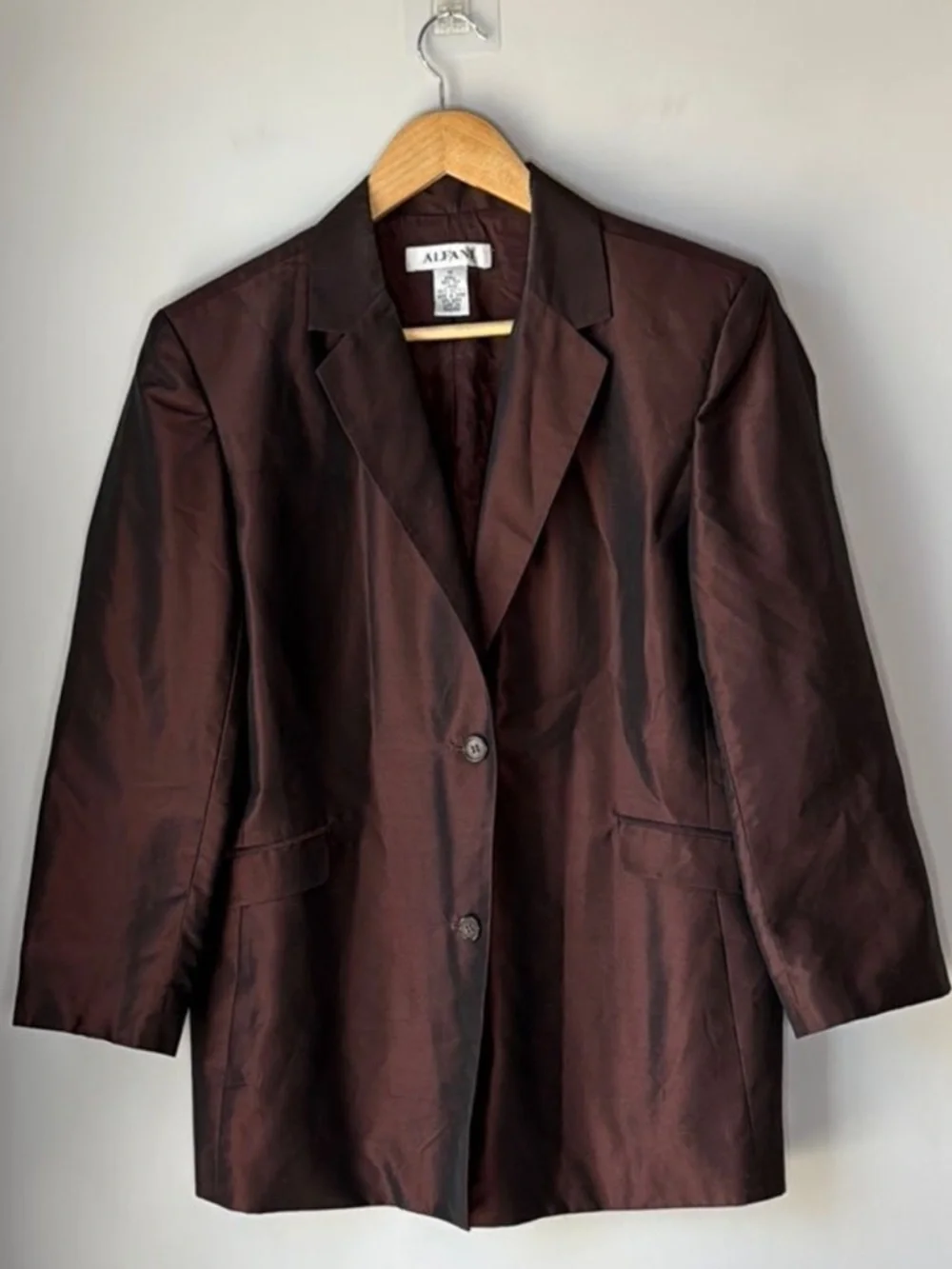 Vintage Alfani Silk Jacket Blazer Suit